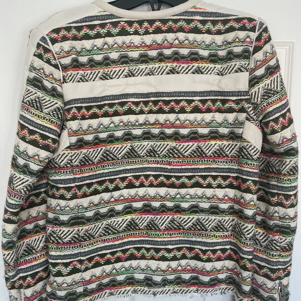 Iro Elomi Tweed Zip Pattern Jacket - image 5